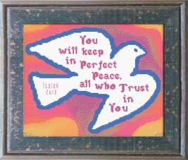 Perfect Peace Jewel Tones - Isaiah 26:3a