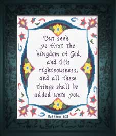 Seek Ye First - Matthew 6:33
