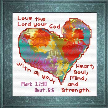 Heart Image on Gallery   Bible Verse Cross Stitch Designs
