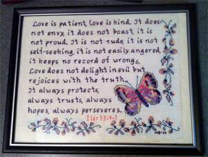 Love stitched by Missy Brobst