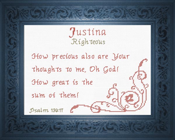Name Blessings - Justina