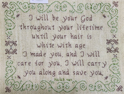I Will Care For You stitched by Sapphire Handicraft