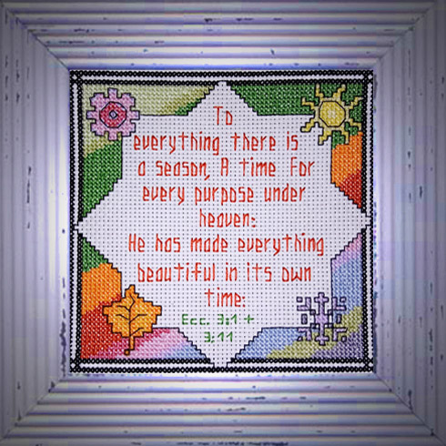 Everything A Season stitched by Trish Estes