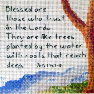 Tree Water Stitched by Missy Brobst