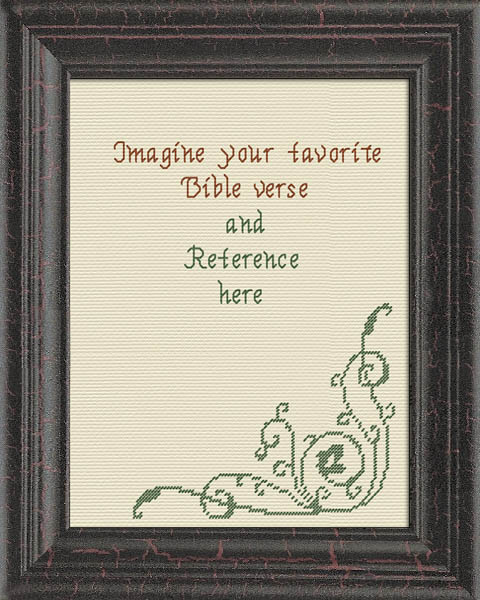 One Scroll Portrait Border