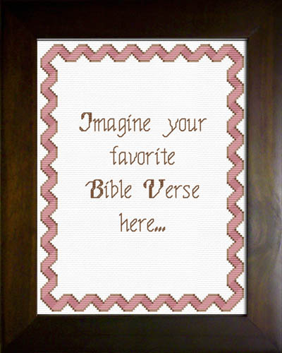 Pink and Brown Ribbon Portrait