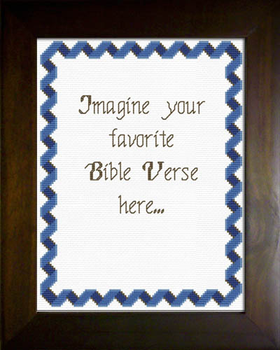 Royal and Brown Ribbon Portrait