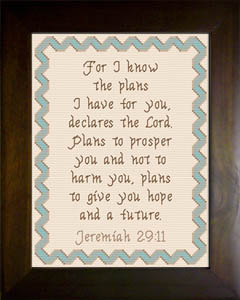 Teal Brown Ribbon Portrait