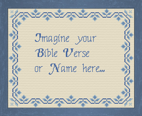 Trellis Border Delft Blues