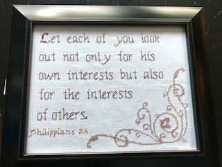 Interests of Others stitched by Amy Chapman