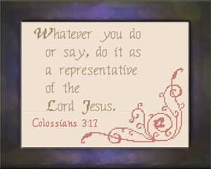 Representative - Colossians 3:17
