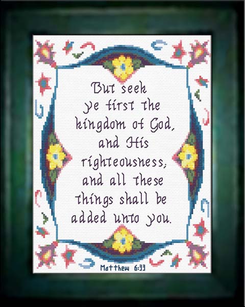 Seek Ye First - Matthew 6:33