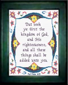Seek Ye First - Matthew 6:33