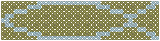 IXTHUS symbol in olive green and light blue