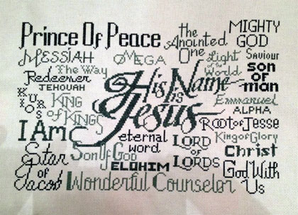 His Name Is Jesus Free Cross Stitch Chart Comments From Customers