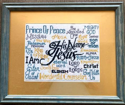 His Name Is Jesus Free Cross Stitch Chart Comments From Customers
