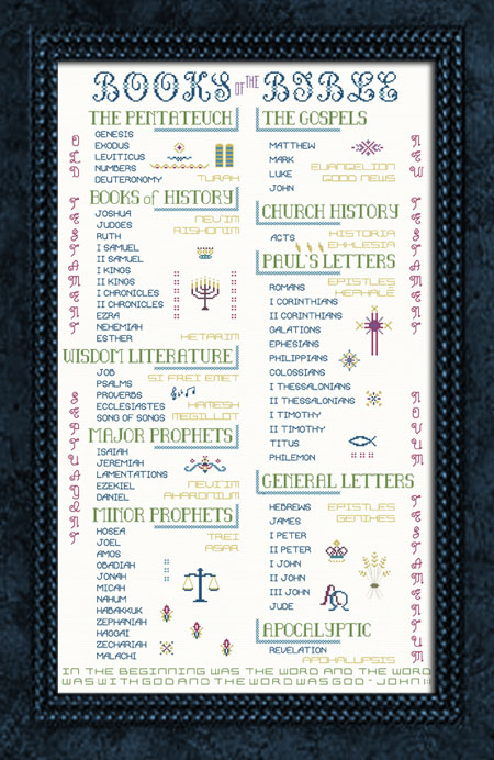 Scripture  Counted Cross Stitch Pattern Book for Beginners