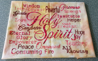 Holy Spirit stitched by Tamara Suttle