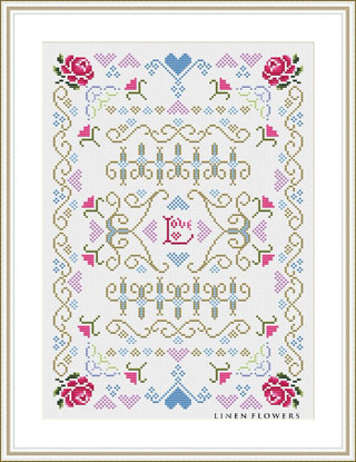 A Quiet Love - Heart Sampler