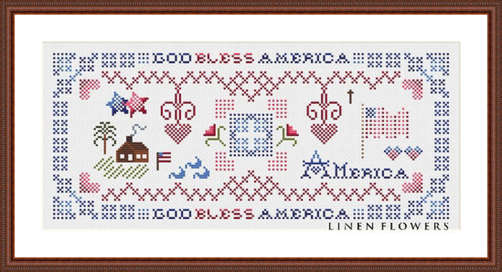 America designed by Linen Flowers