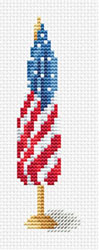 Flag Bookmark from Linen Flowers