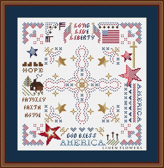 Linen Flowers Long Live Liberty