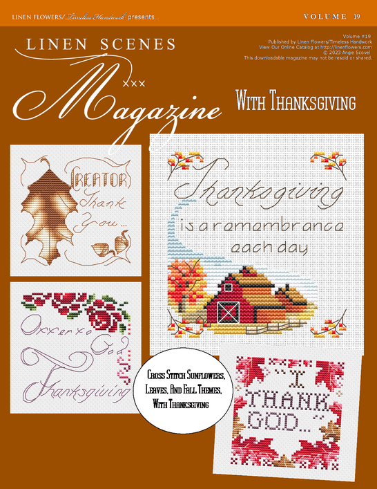 With Thanksgiving Magazine Back Cover