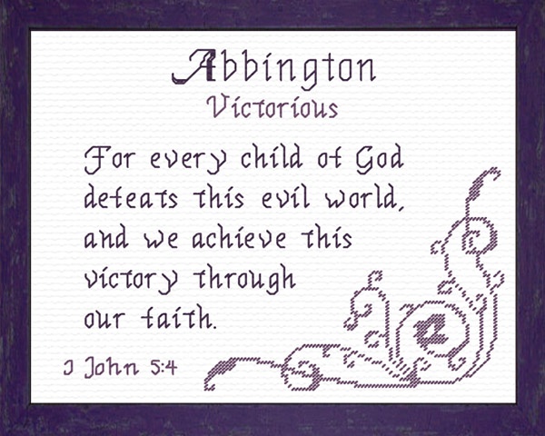 Name Blessings - Abbington