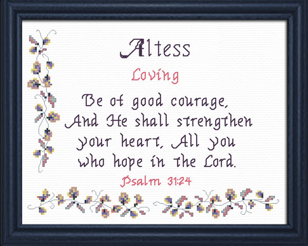 Name Blessings - Altess