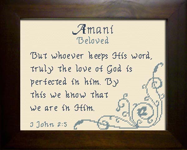 Name Blessings - Amani