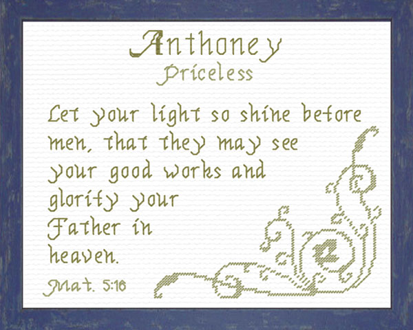 Name Blessings - Anthoney