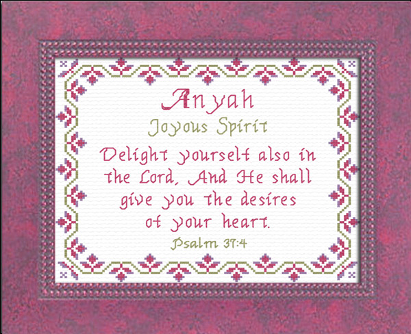 Name Blessings - Anyah