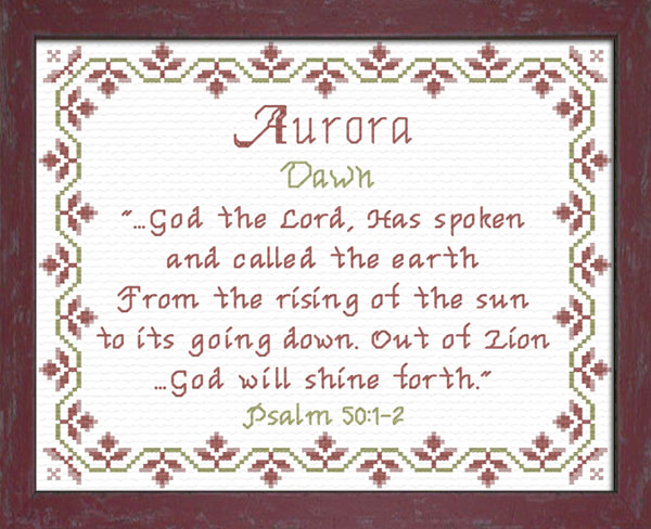 Name Blessings - Aurora