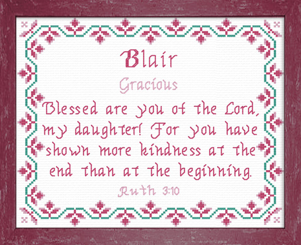 Name Blessings - Blair