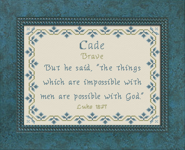 Name Blessings - Cade