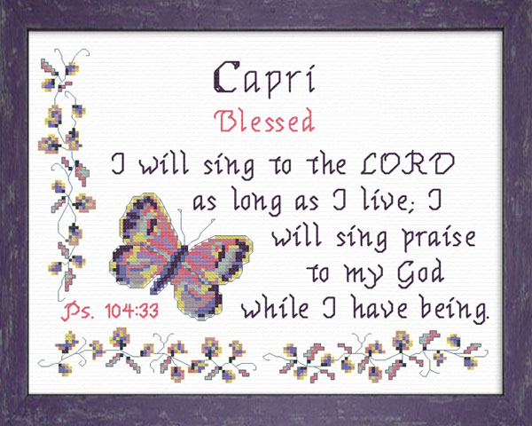 Name Blessings - Capri