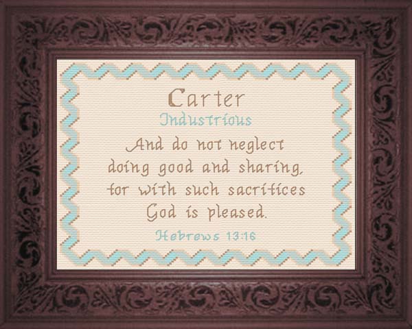 Name Blessings - Carter