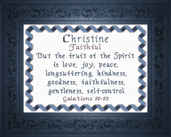 Name Blessings - Christine3