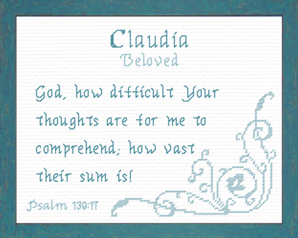 Name Blessings - Claudia