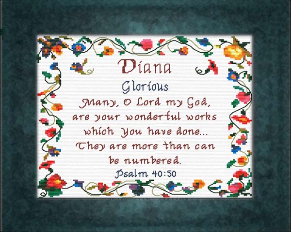 Name Blessings - Diana