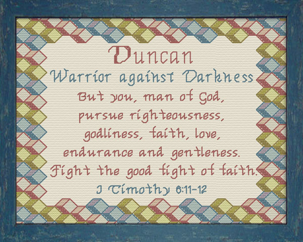 Name Blessings - Duncan