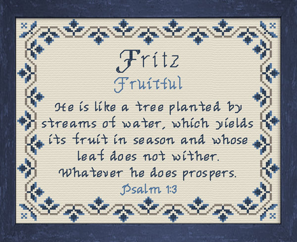 Name Blessings - Fritz