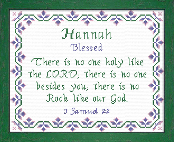 Name Blessings - Hannah7