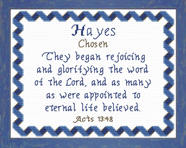 Name Blessings - Hayes