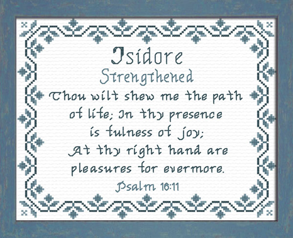 Name Blessings - Isidore