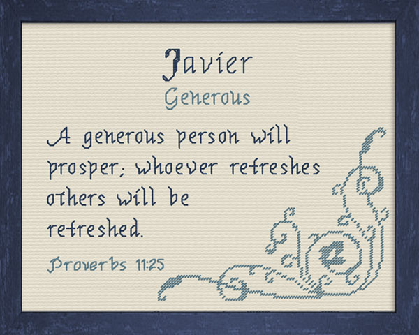 Name Blessings - Javier