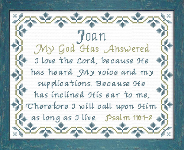 Name Blessings - Joan