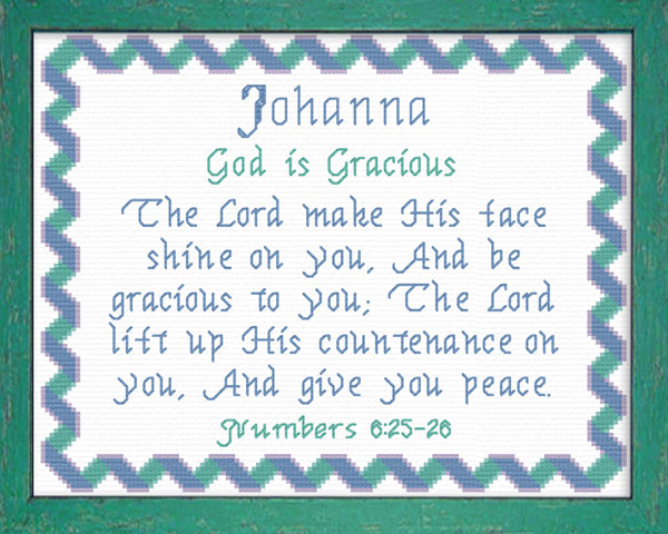 Name Blessings - Johanna