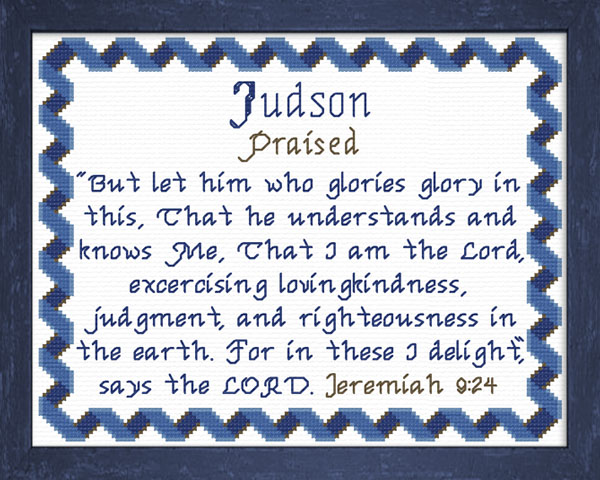 Name Blessings - Judson