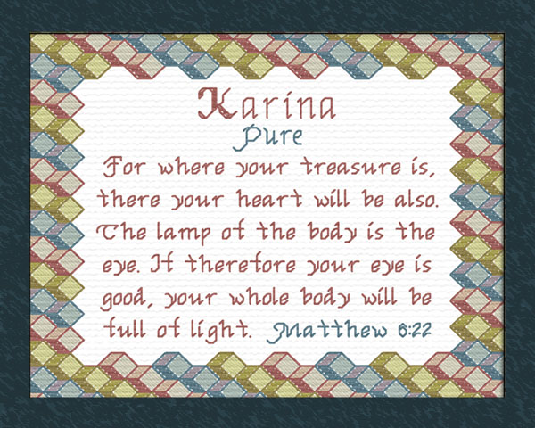 Name Blessings - Karina